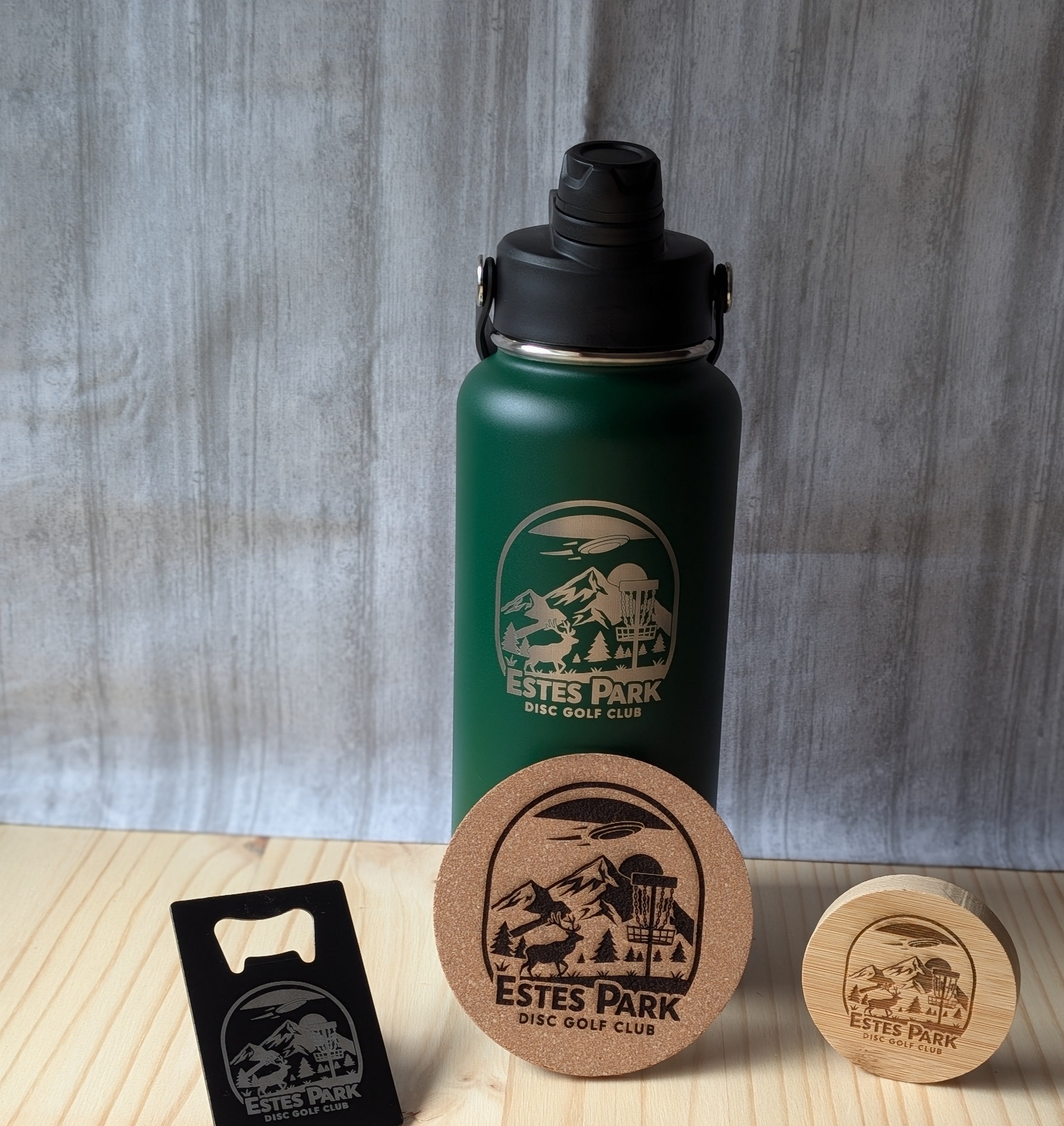 Personalized Cork Coaster - 4 Inch Round Engraved Absorbent Coaster